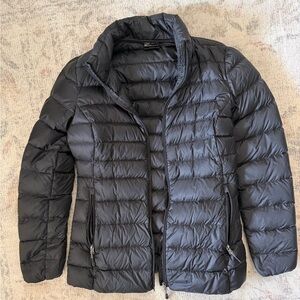 Lightweight Black Packable Puffer Jacket - Women
